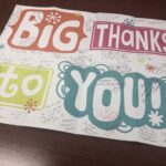 To show appreciation for the donation, each resident at The Summit signed a giant thank you card that VBH Foundation Vice President Jodi Leonard delivered to Lakewood.