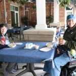 Senior couple enjoying lunch at Earth Day Celebration Lakewood Senior Living