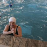 Senior woman swimmer at Lakewood Retirement community Richmond, VA