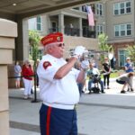 American Legion playing taps to remembers fallen heroes